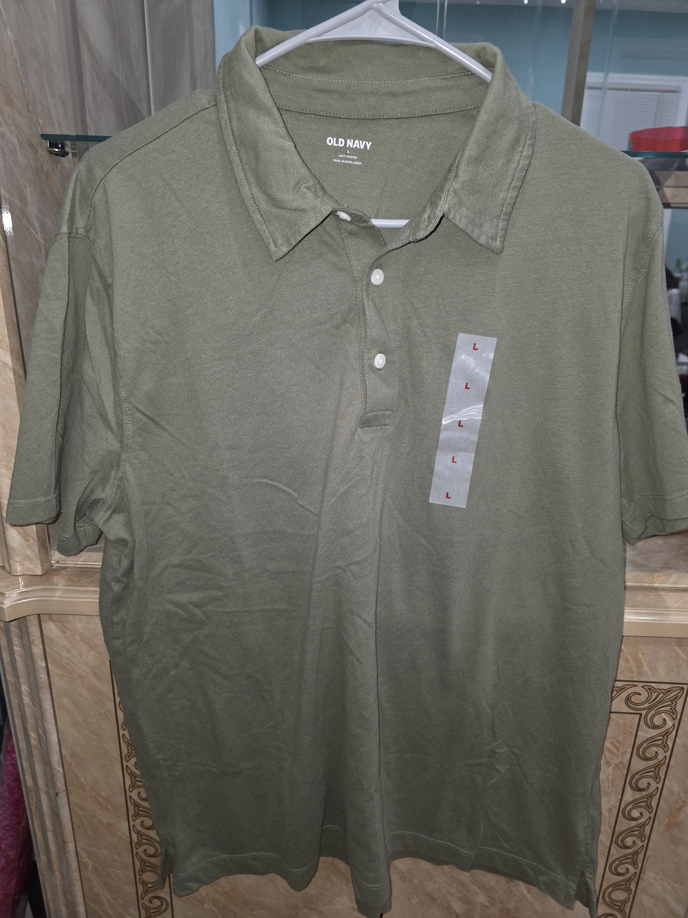 Old Navy Men's Olive Polo Shirt